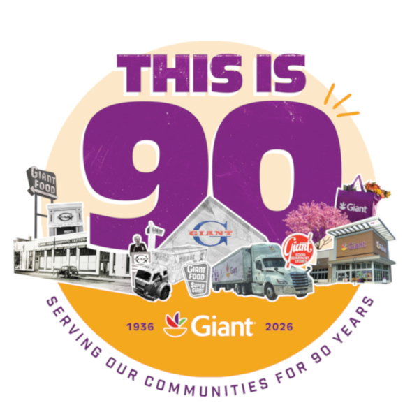 Giant Food 90th Anniversary Logo